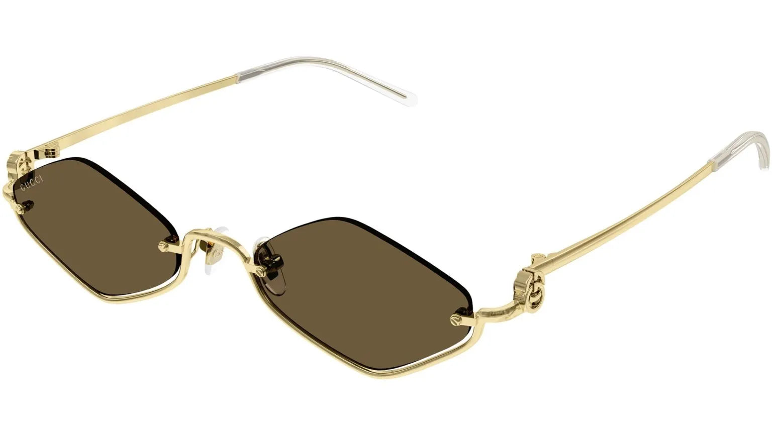 Gucci sunglasses brown gold