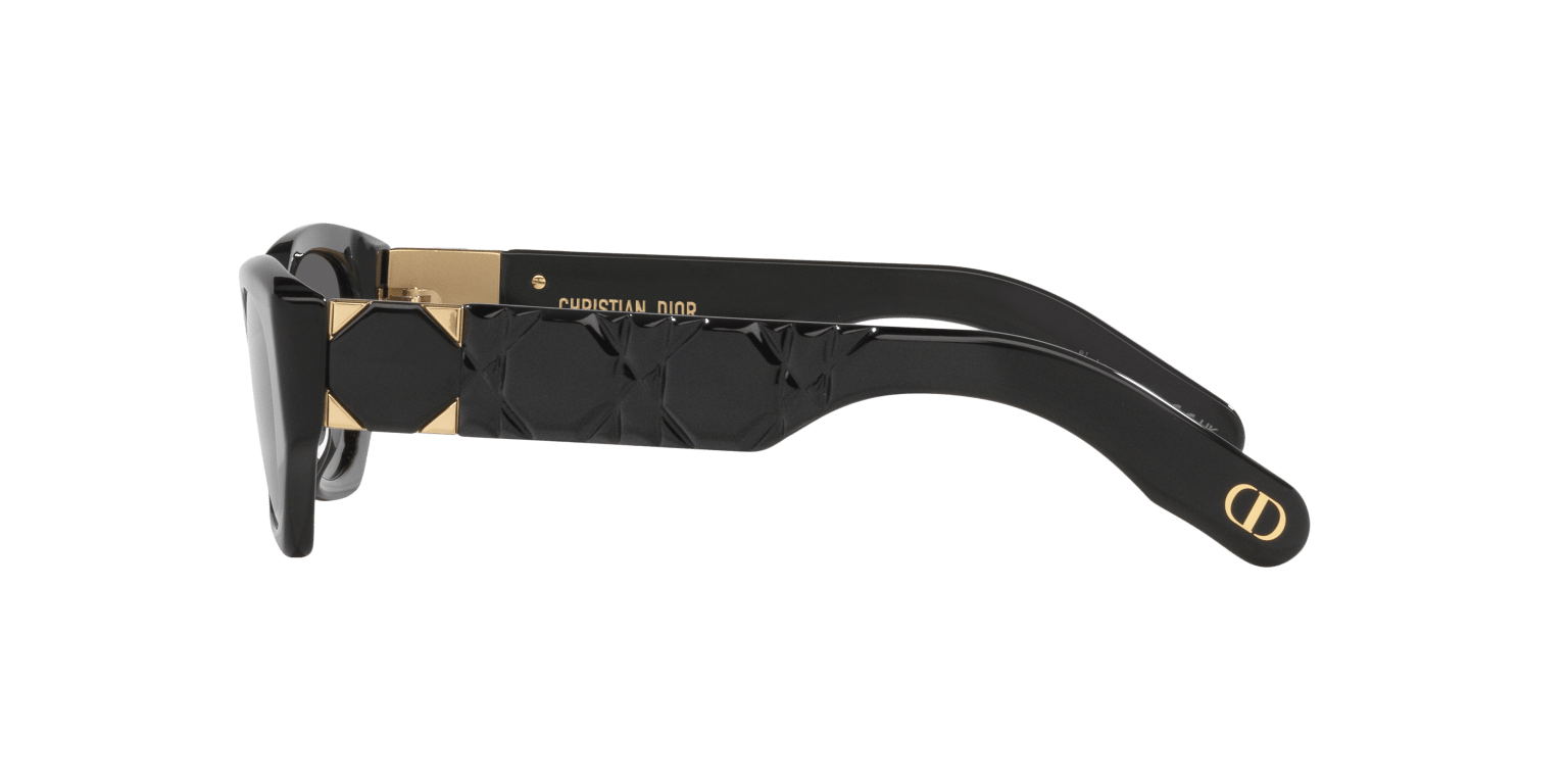 DIOR SUNGLASSES BLACK SHINY-GREY | DIOR LADY 95.22 B1I CD40147I BLACK SHINY-GREY