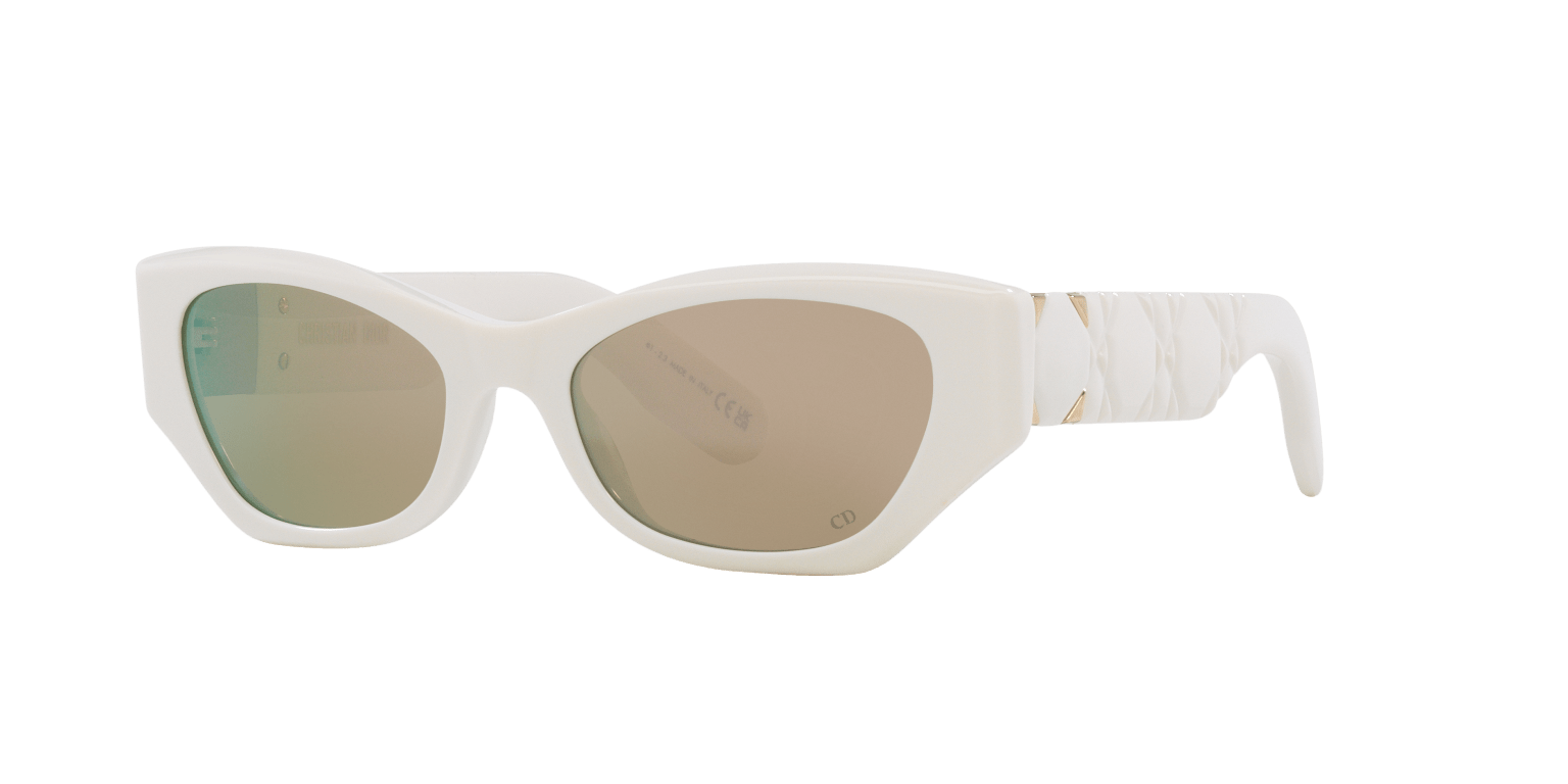 DIOR SUNGLASSES IVORY-BROWN | DIOR LADY 95.22 B1I CD40147I IVORY-BROWN