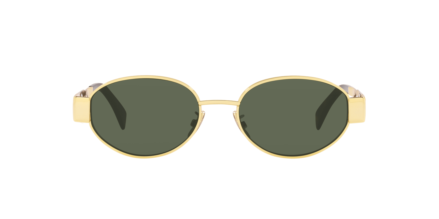 CELINE SUNGLASSES GOLD SHINY-GREEN | CELINE CL40235U GOLD SHINY-GREEN