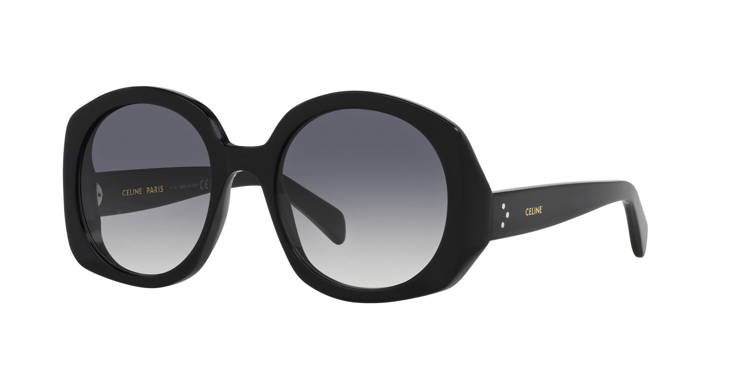 Celine Sunglasses Black Shiny-Blue