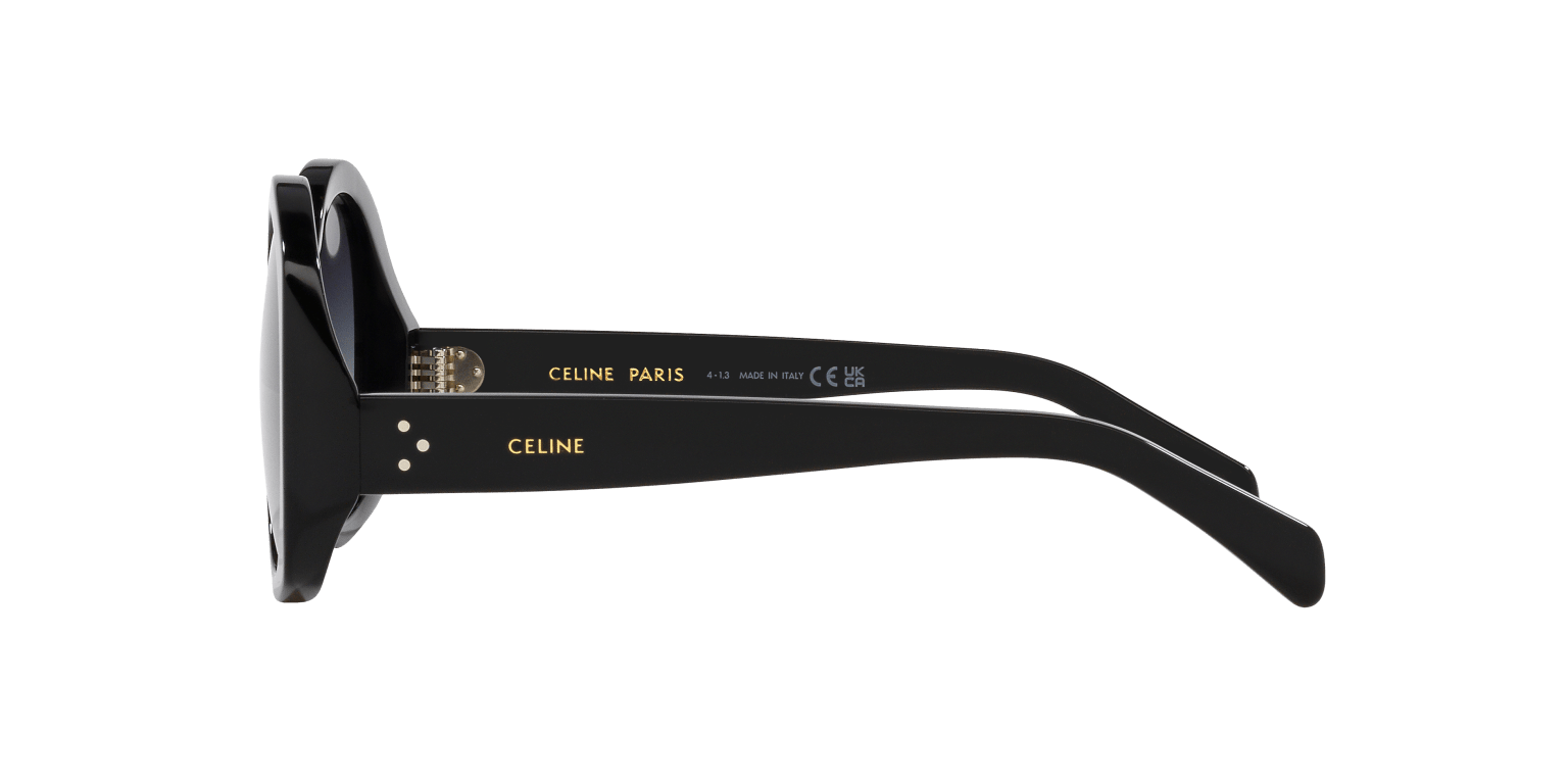 Celine Sunglasses Black Shiny-Blue