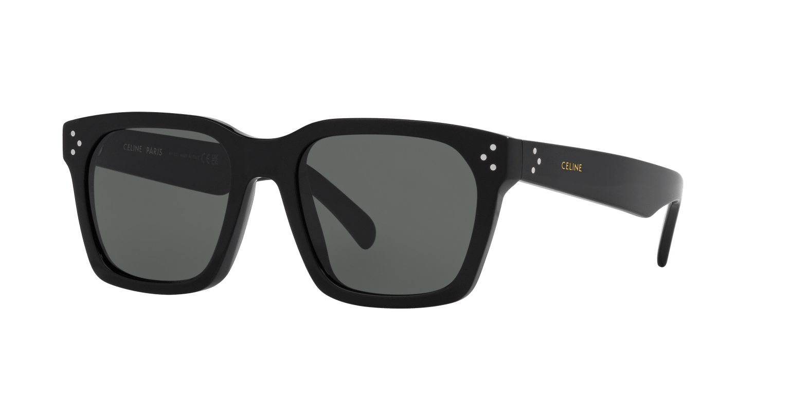 Celine Sunglasses Black Shiny-Blue