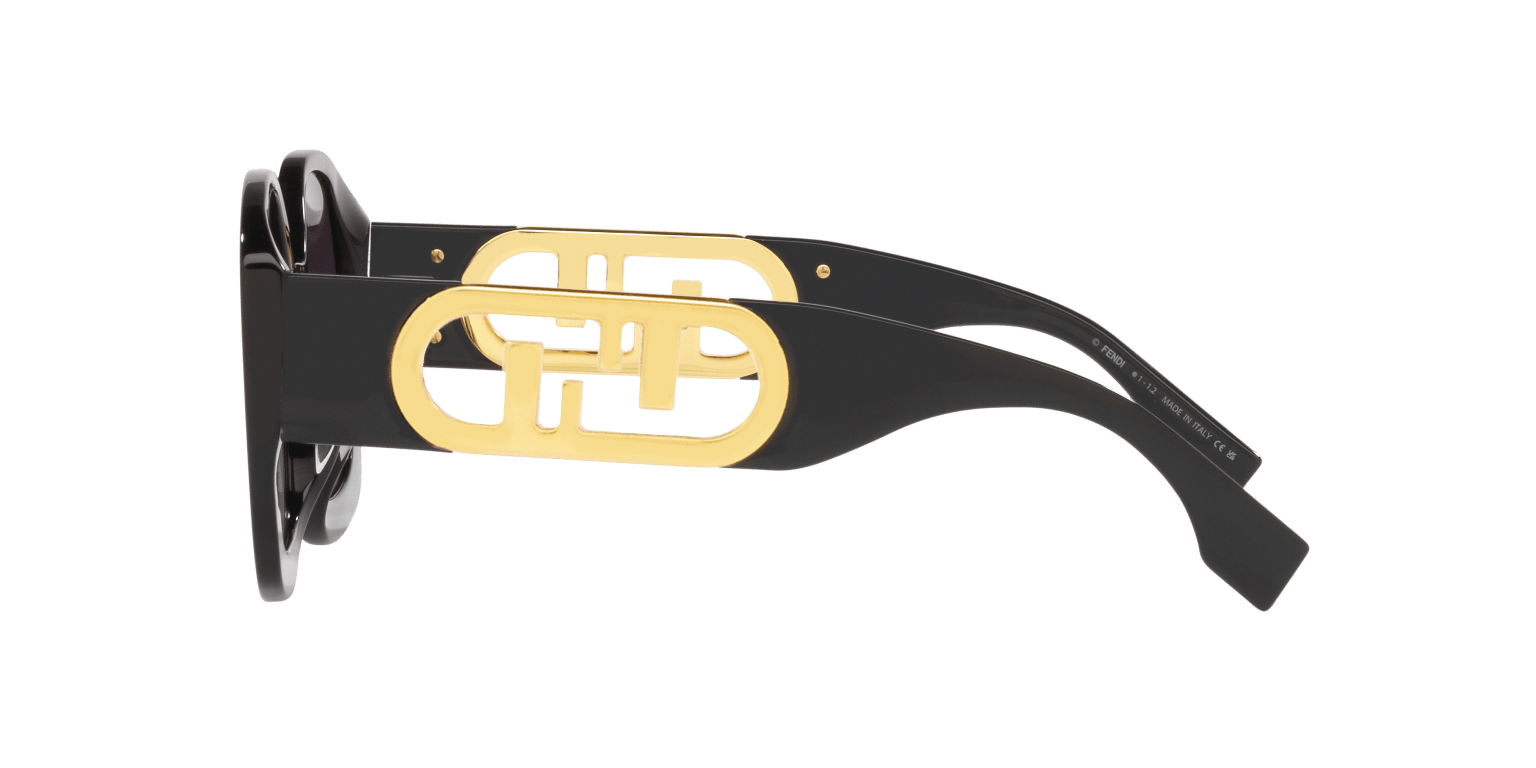 Fendi Sunglasses Black Shiny-Grey Grad | FENDI FE40048U Black Shiny-Grey Grad