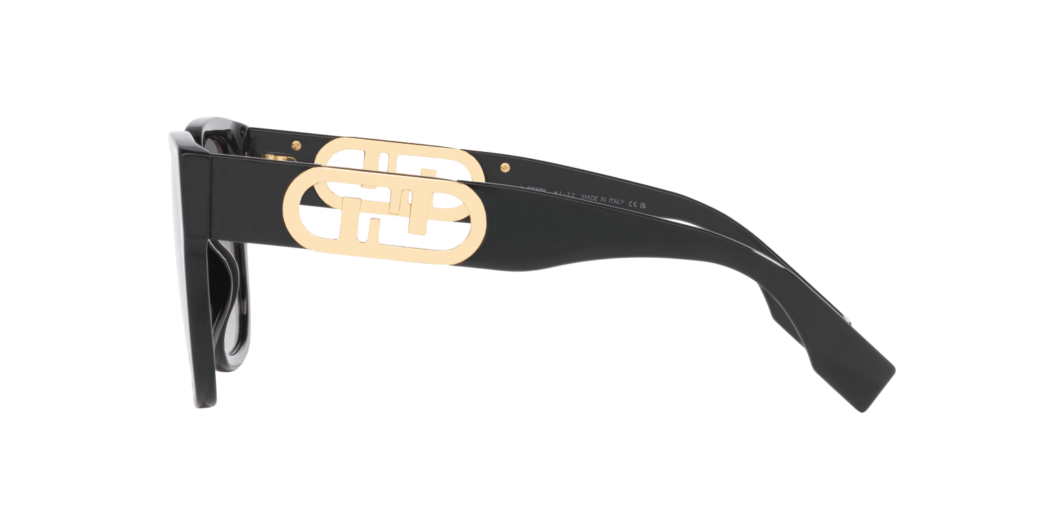 Fendi Sunglasses Black Shiny-Grey | FENDI FE40063I Black Shiny-Grey