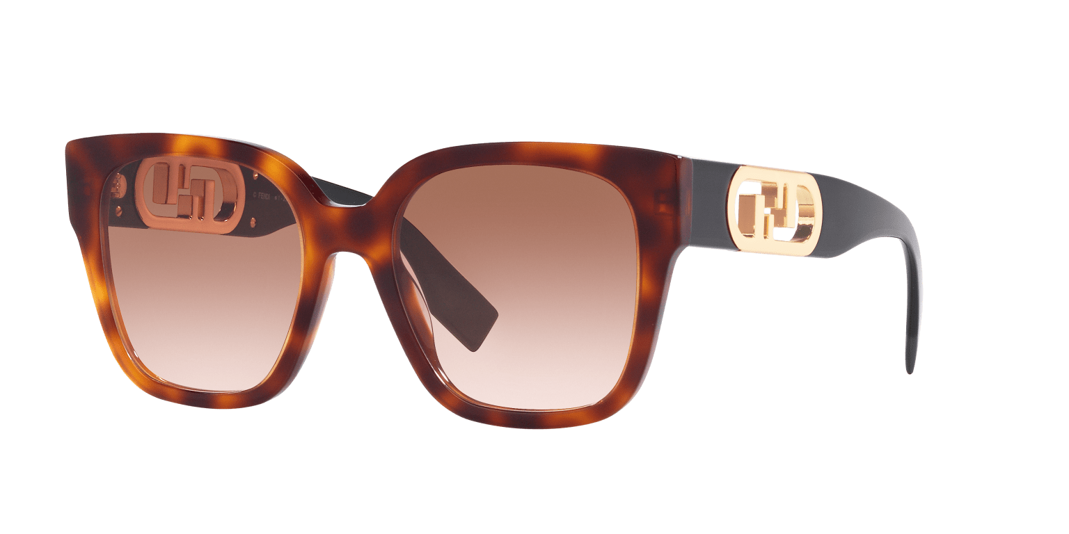 Fendi Tortoise Blonde-Brown Sunglasses | FENDI FE40063I Tortoise Blonde-Brown