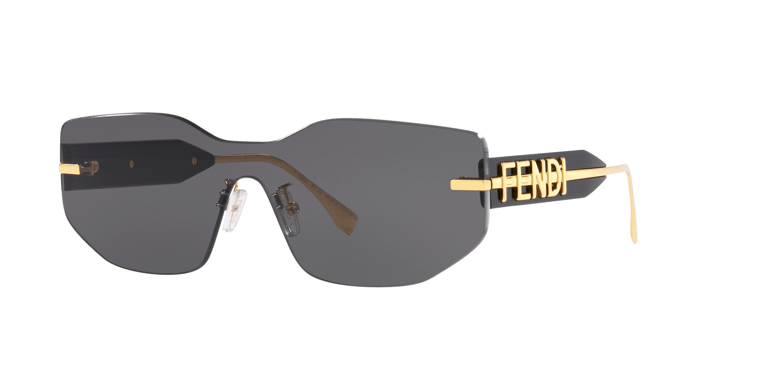 Fendi Sunglasses Gold Shiny-Grey | FENDI FE40066U Gold Shiny-Grey