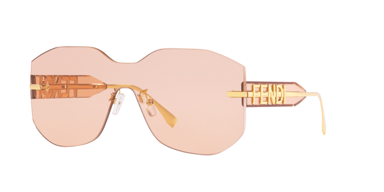 Fendi Sunglasses Gold Shiny-Pink | FENDI FE40067U Gold Shiny-Pink