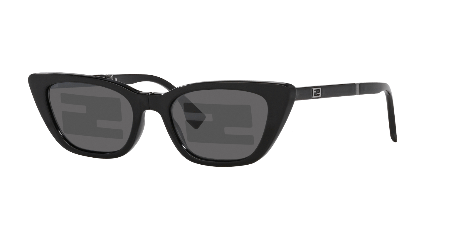 Fendi Sunglasses Black Shiny-Black | FENDI FE40089I Black Shiny-Black