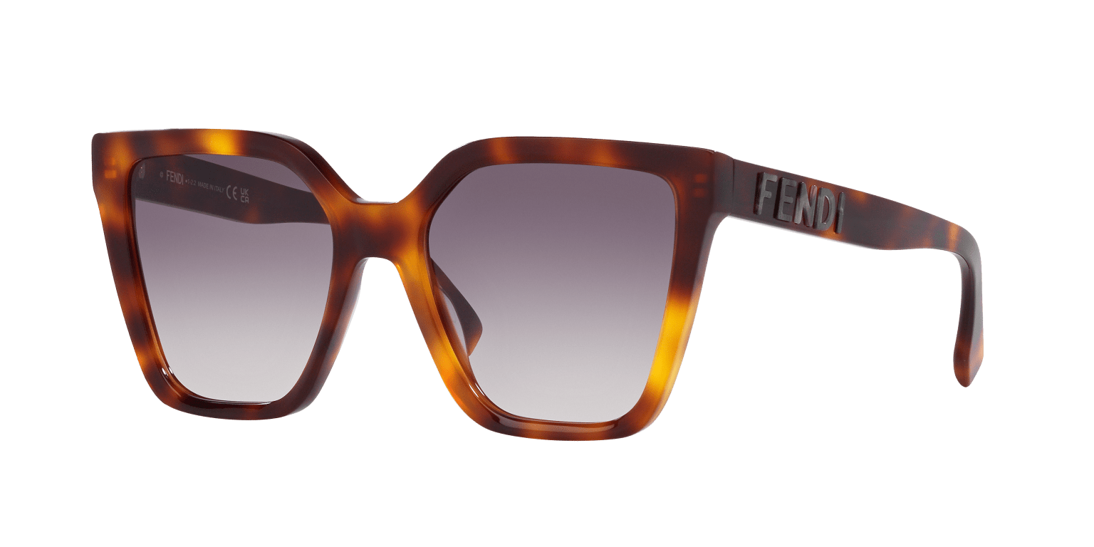 Fendi Sunglasses Tortoise Yellow-Grey | FENDI FE40086I 