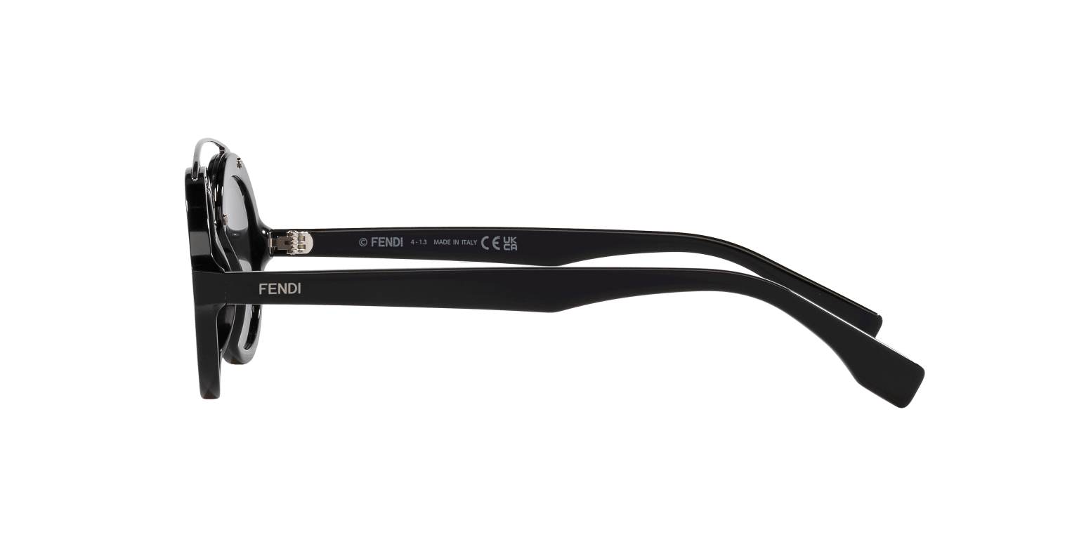 Fendi Black-Grey Sunglasses | FENDI Ffaround Black-Grey