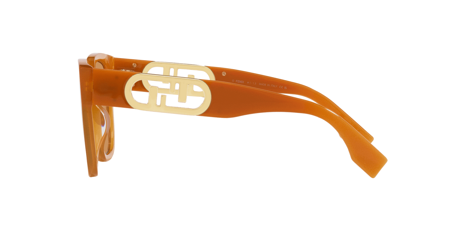 Fendi Brown-orange Logo Accent Sunglasses Brand New FENDI Sunglasses FE 40125I 53E Havana/Dark Brown  main image 4