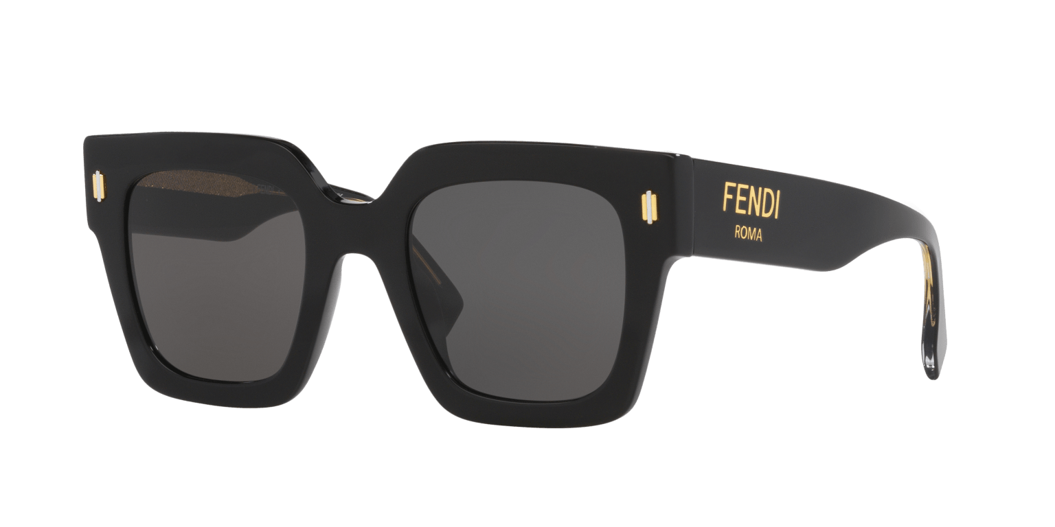 Fendi Roma Sunglasses Black-Grey | FENDI Roma FE40101I Black-Grey
