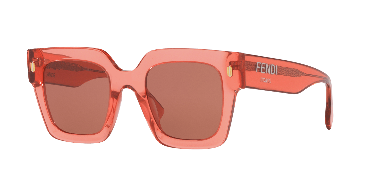 Fendi Pink-Red Sunglasses FENDI Roma FE40101I Pink-Red