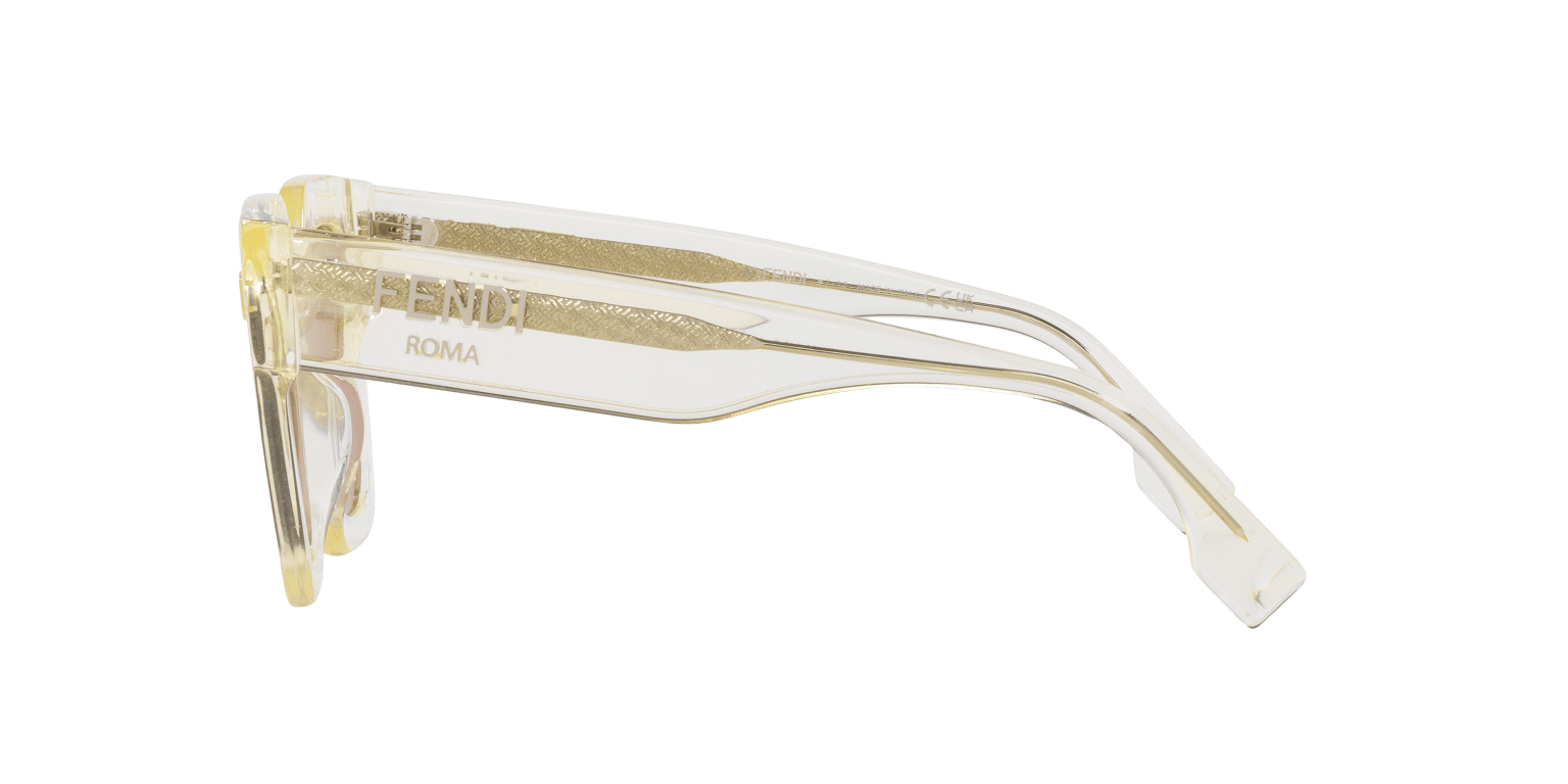 Fendi Yellow-Brown Sunglasses | FENDI Roma FE40101I Yellow-Brown