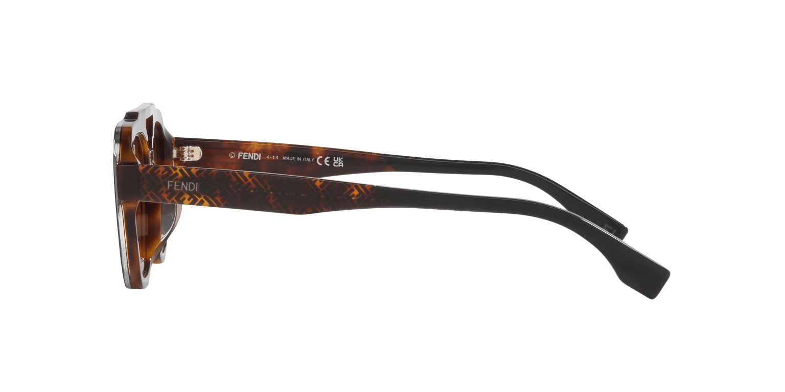 Fendi Sunglasses Black-Brown | FENDI Bilayer FE40076U Black-Brown