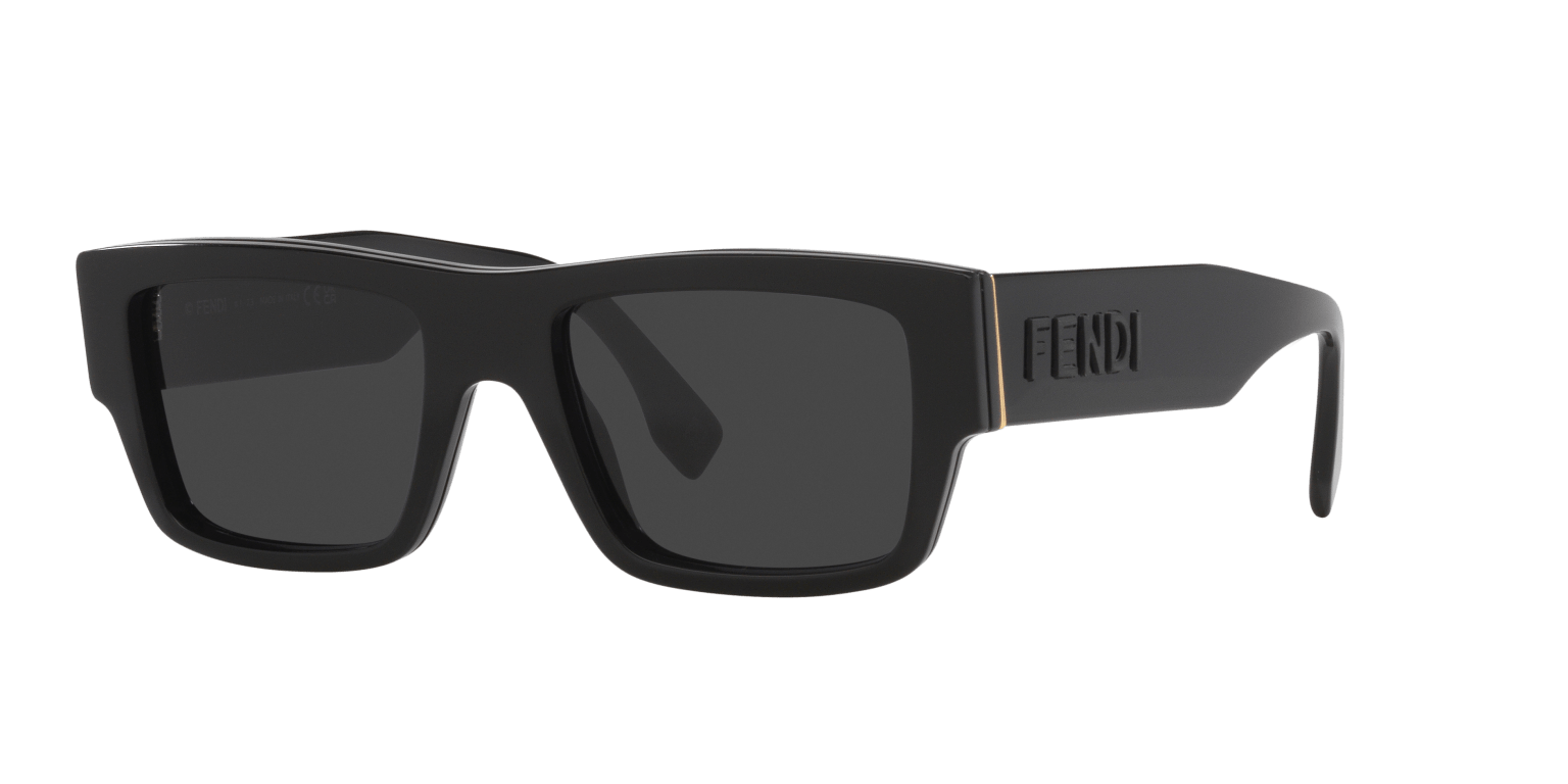 Fendi Sunglasses Black Shiny-Grey | FENDI Signature Fe40118I Black Shiny-Grey