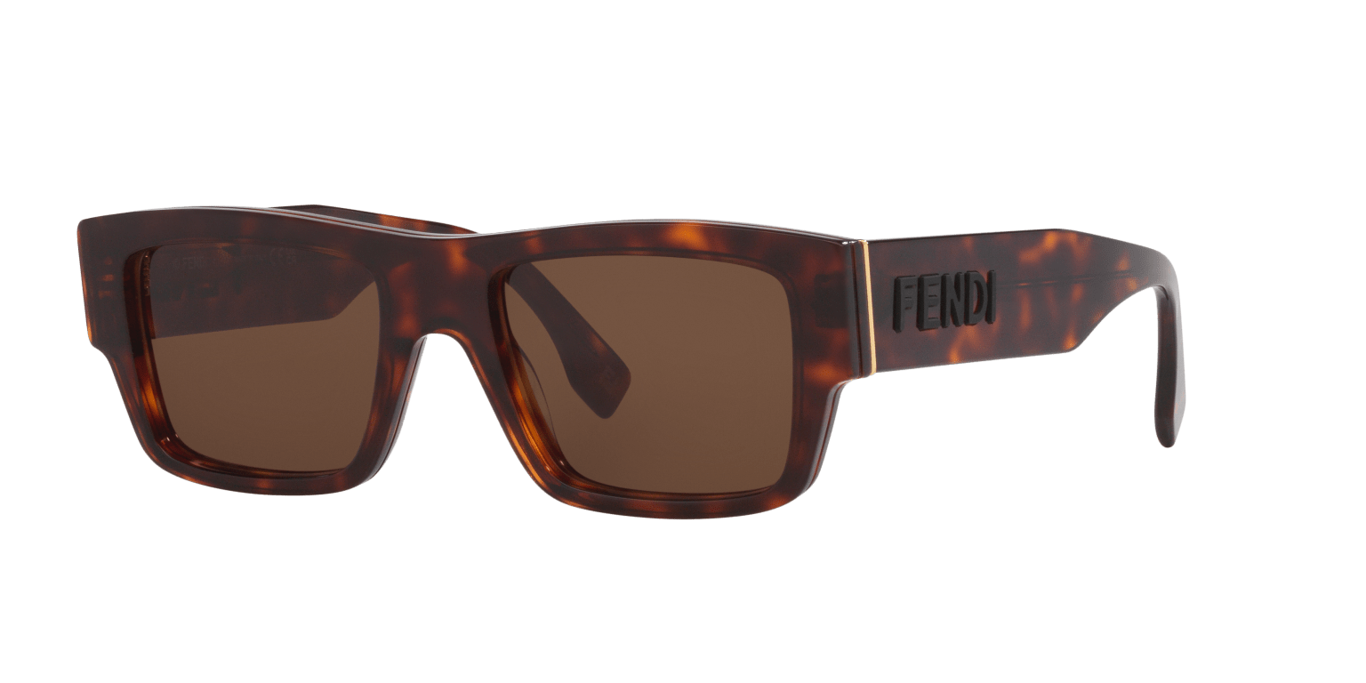 Fendi Tortoise Red-Brown Sunglasses | FENDI Signature Fe40118I Tortoise Red-Brown