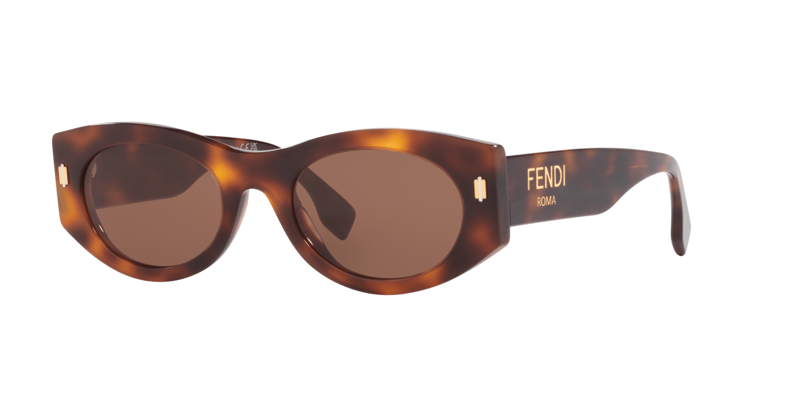 Fendi Roma Fe40125I Tortoise-Brown Sunglasses | FENDI Roma FeXNUMXI Tortoise-Brown