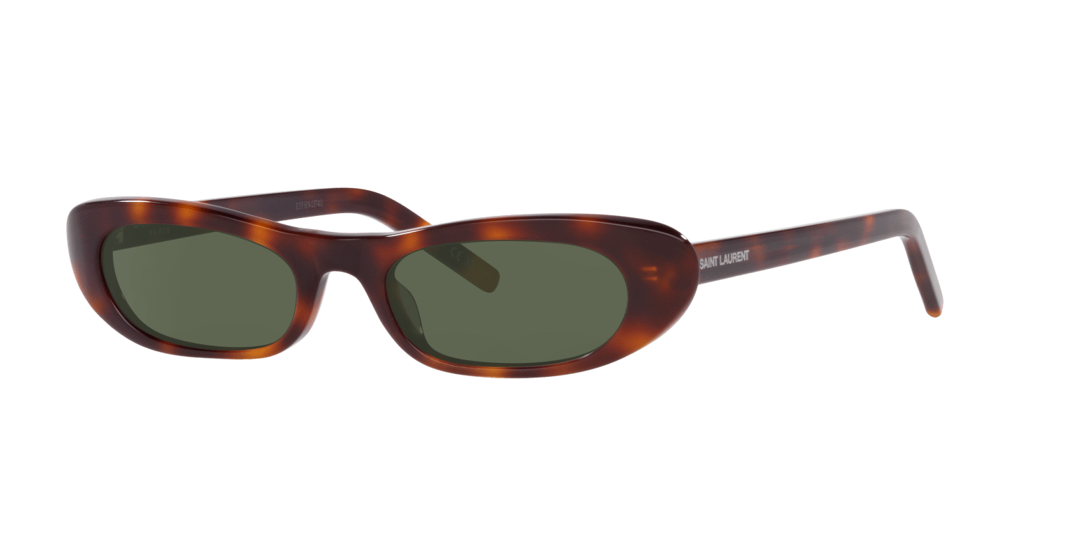 SAINT LAURENT SL 557 SHADE HAVANA-GREEN SUNGLASSES