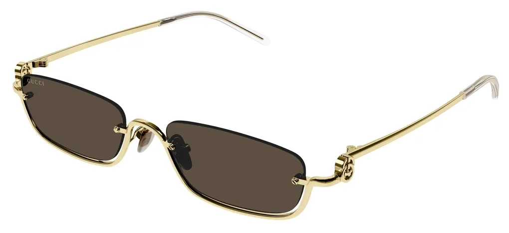 GUCCI SUNGLASSES GOLD-BROWN | GUCCI GG1278S BROWN-GREEN
