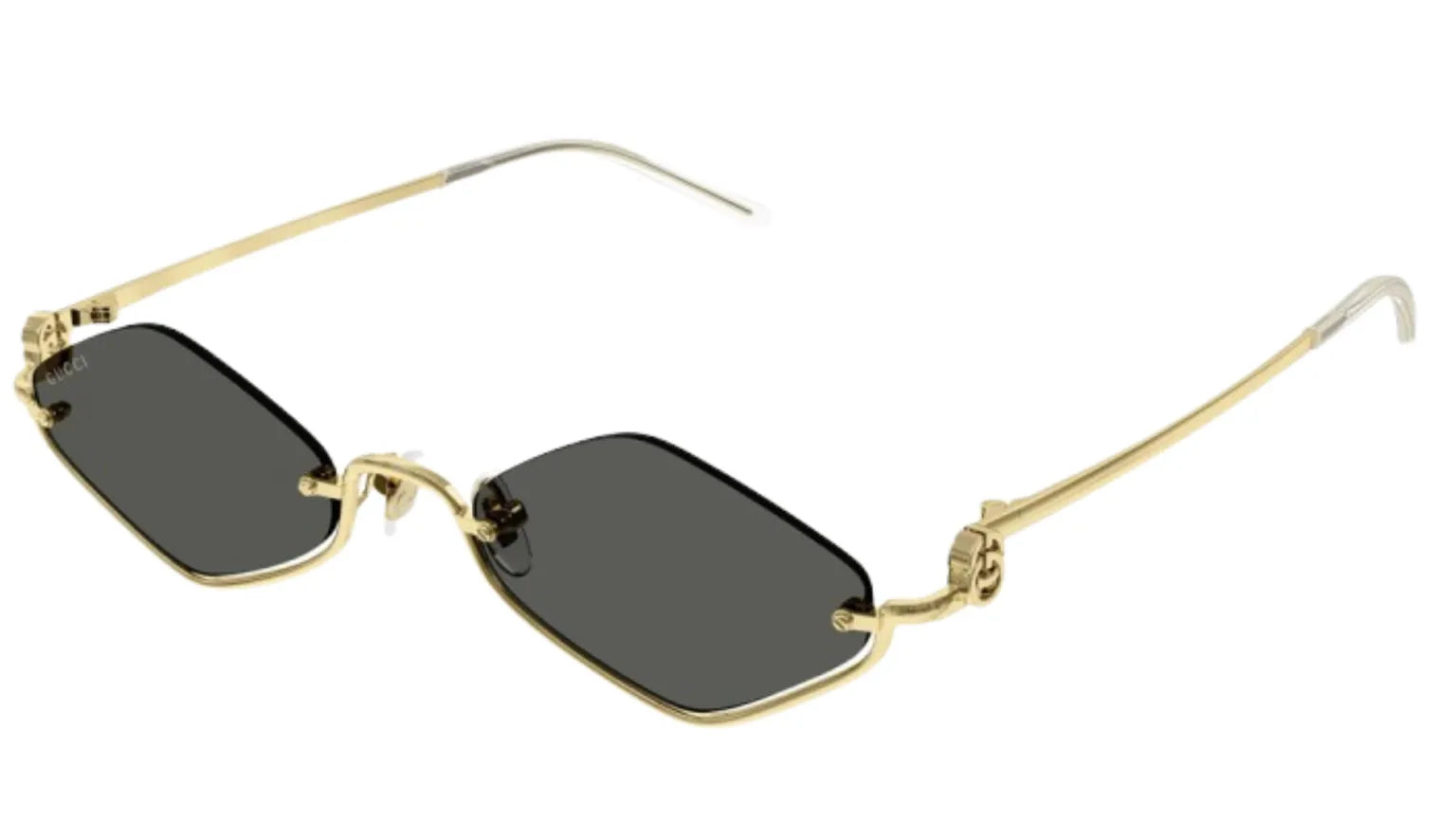 Gucci Black Gold Sunglasses | Gucci First Oval Sunglasses | By-Olana