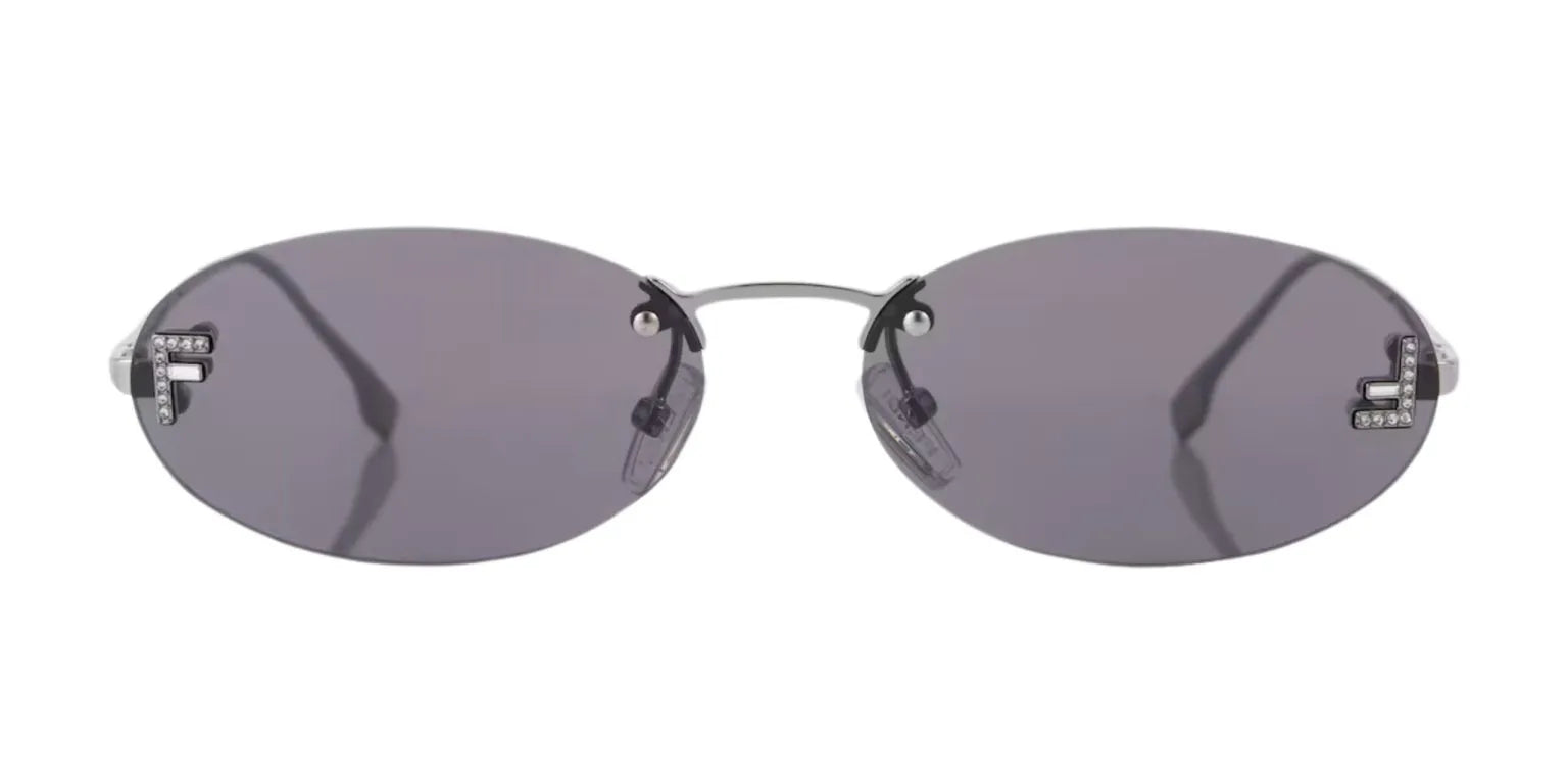 Fendi Silver Sunglasses | FENDI First Oval Sunglasses