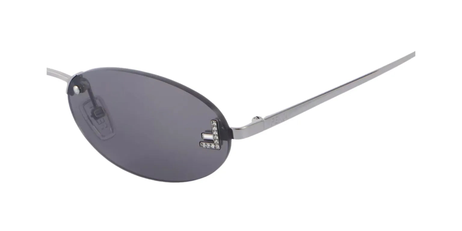Fendi Silver Sunglasses | FENDI First Oval Sunglasses