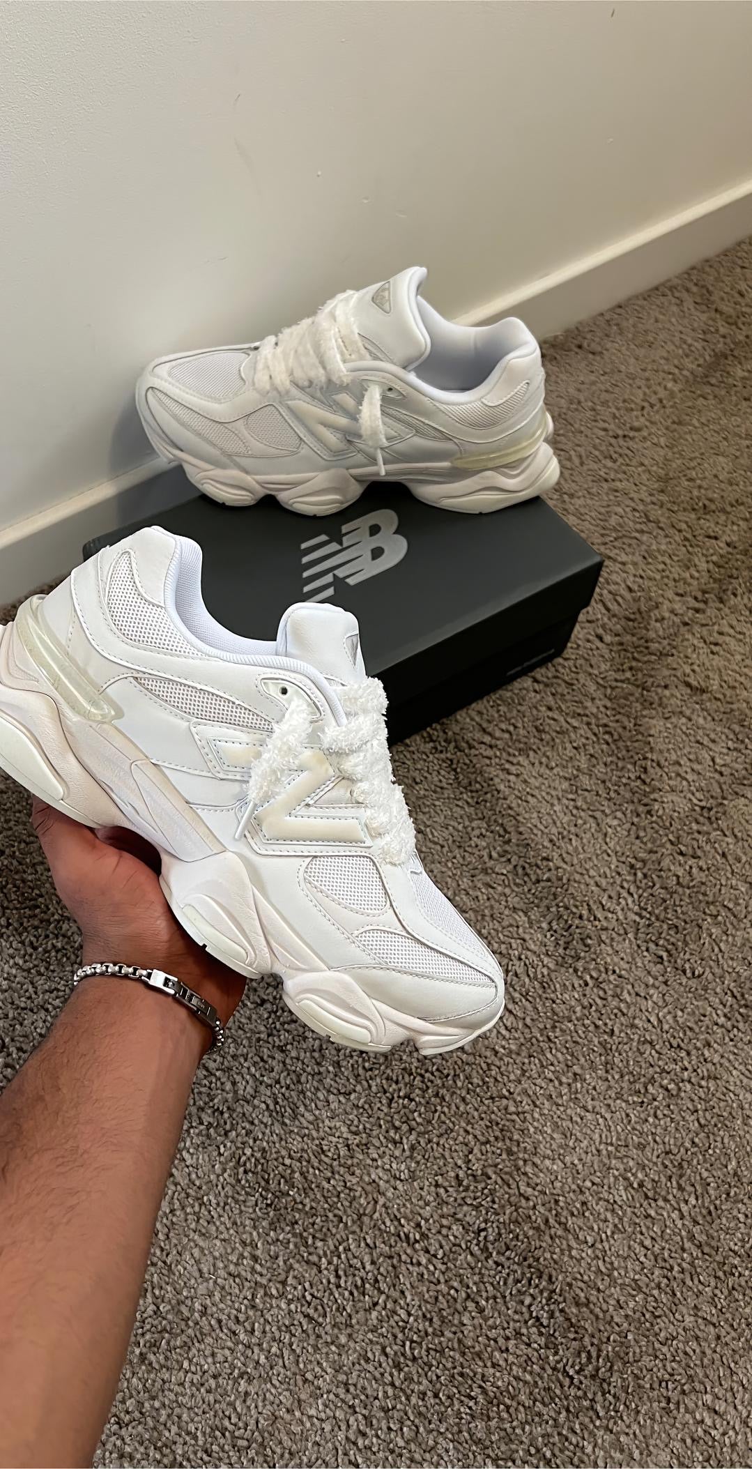 New Balance 9060 Triple White