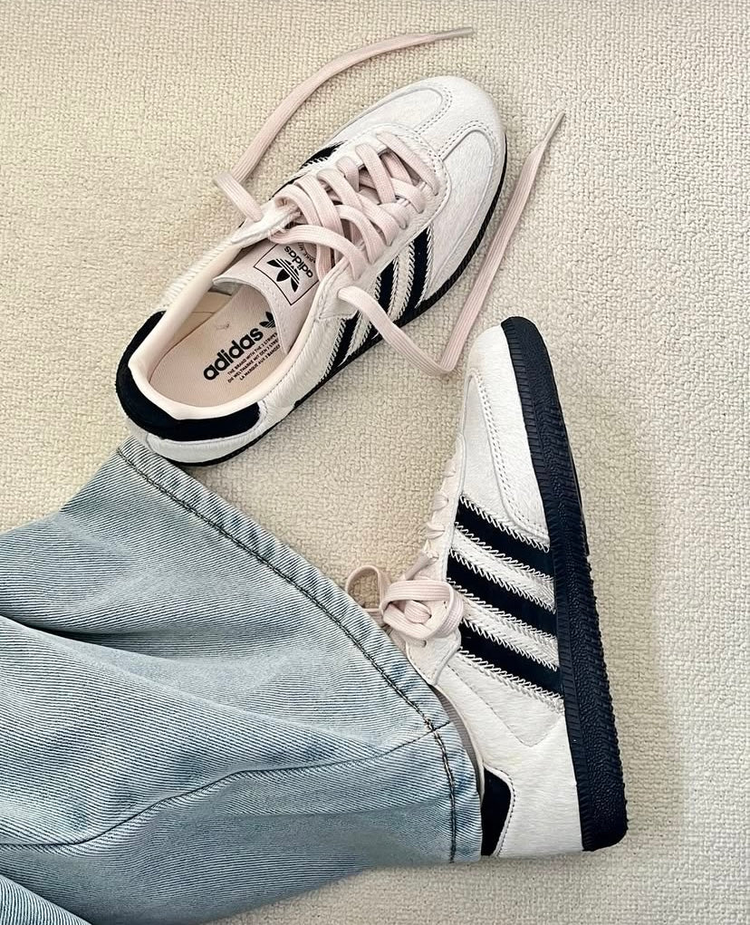 Adidas Samba OG * Wonder White Black Pony *