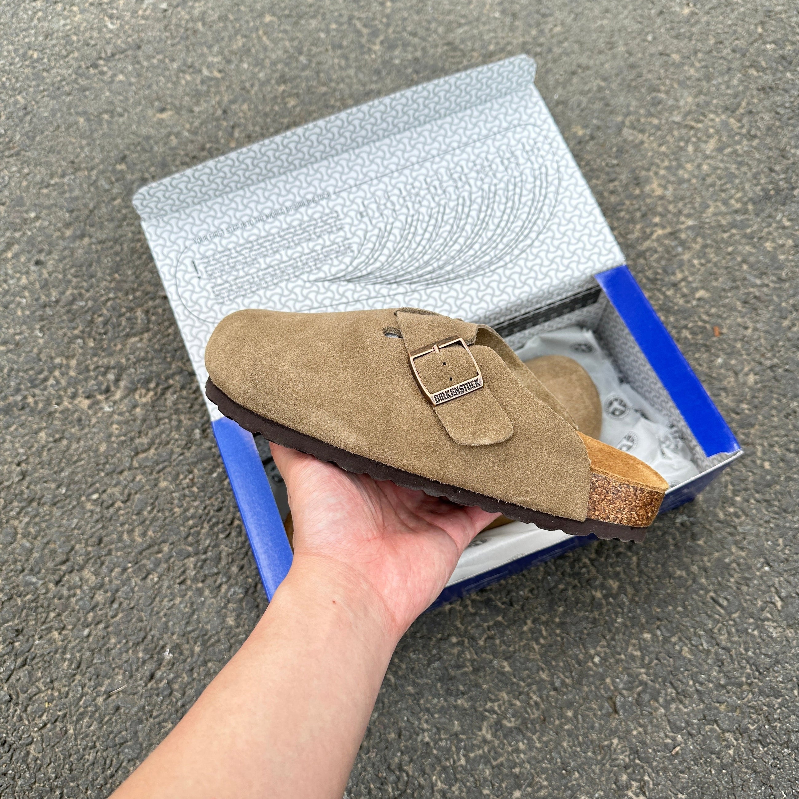 Birkenstock Suède - Taupe