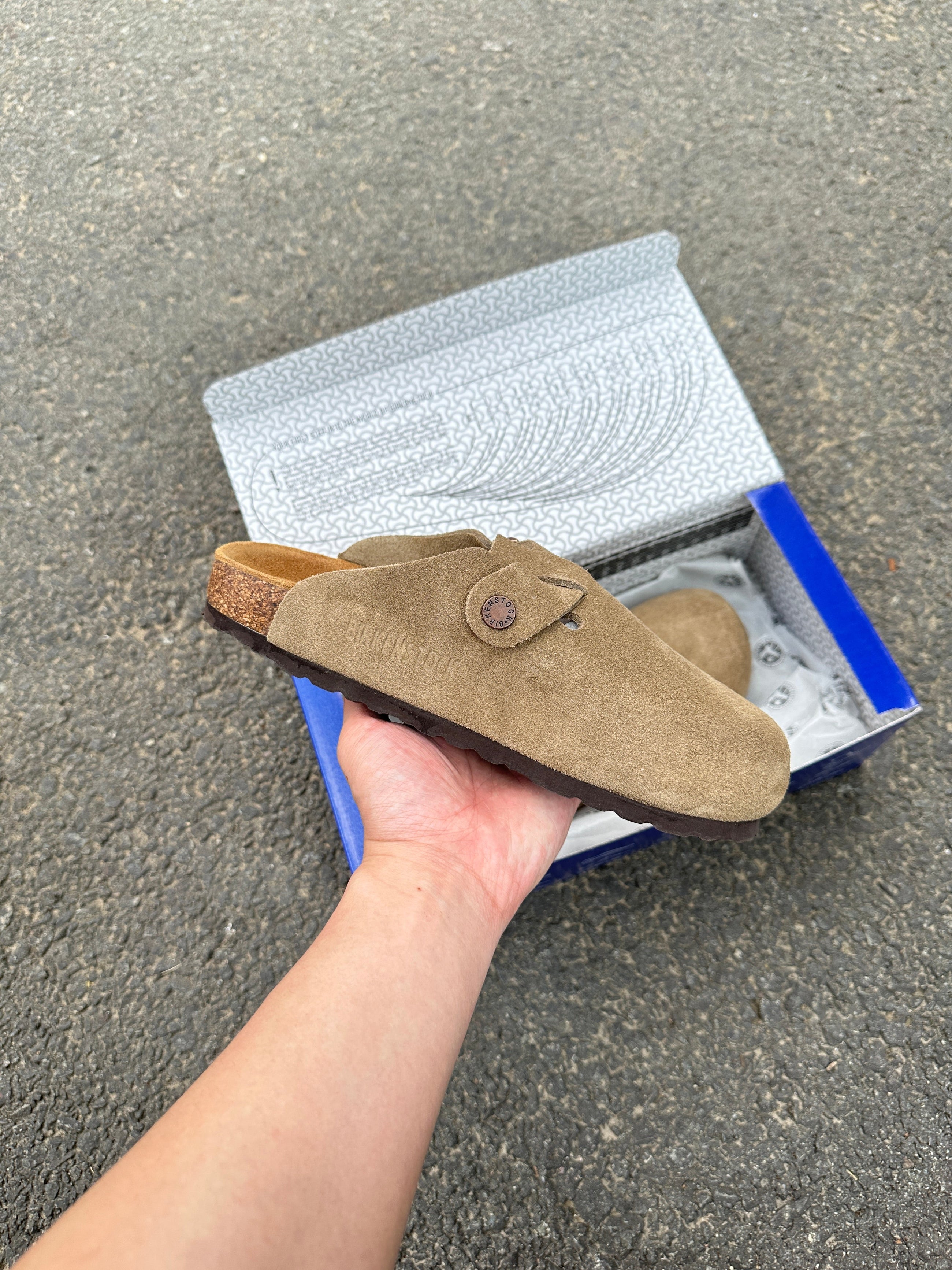 Birkenstock Suède - Taupe