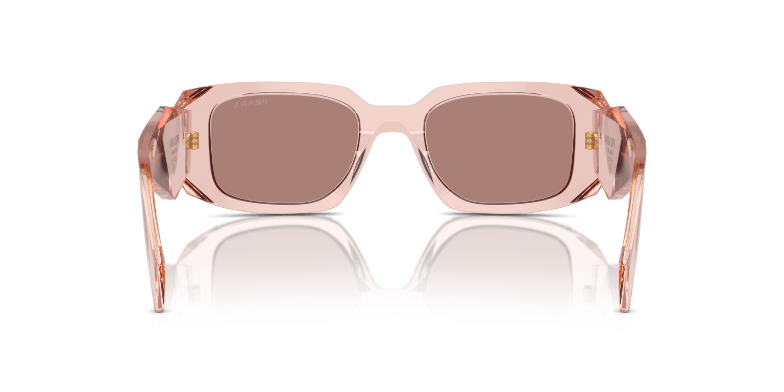 PRADA SUNGLASSES TRANSPARENT PEACH-LIGHT BROWN | PRADA PR 17WS TRANSPARENT PEACH-LIGHT BROWN