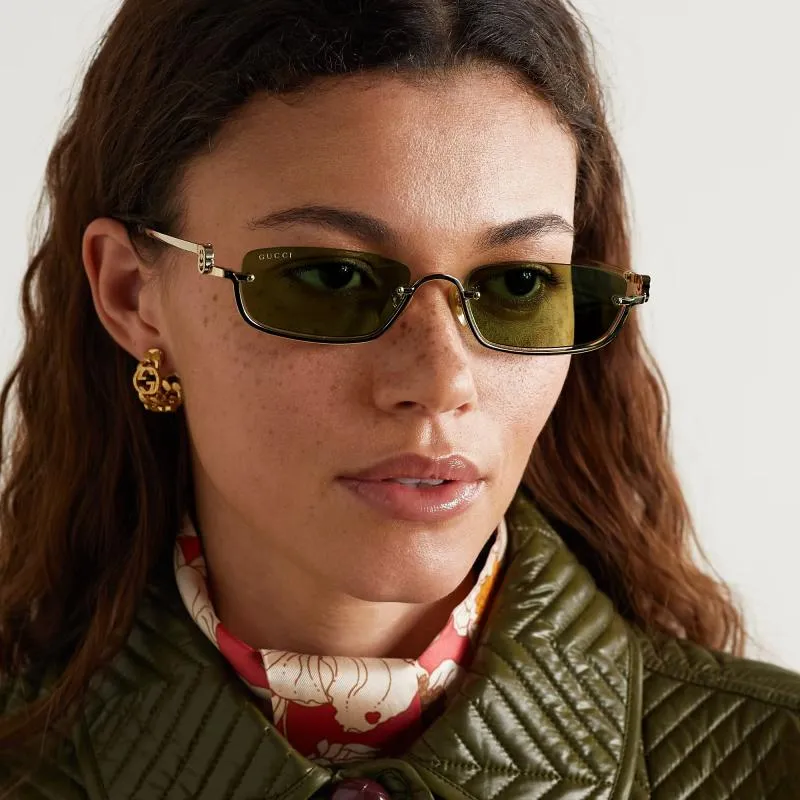 GUCCI SUNGLASSES GOLD-GREEN | GUCCI GG1278S GOLD-GREEN