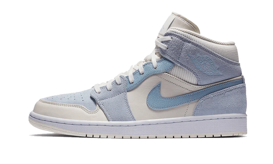 AIR JORDAN 1 MID MIXED TEXTURES BLUE