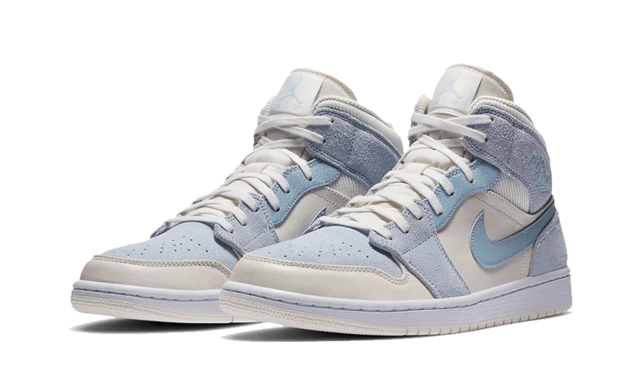 AIR JORDAN 1 MID MIXED TEXTURES BLUE