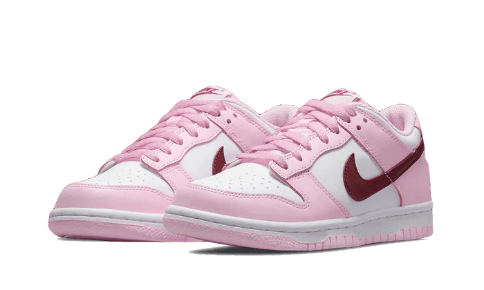 DUNK LOW PINK RED WHITE