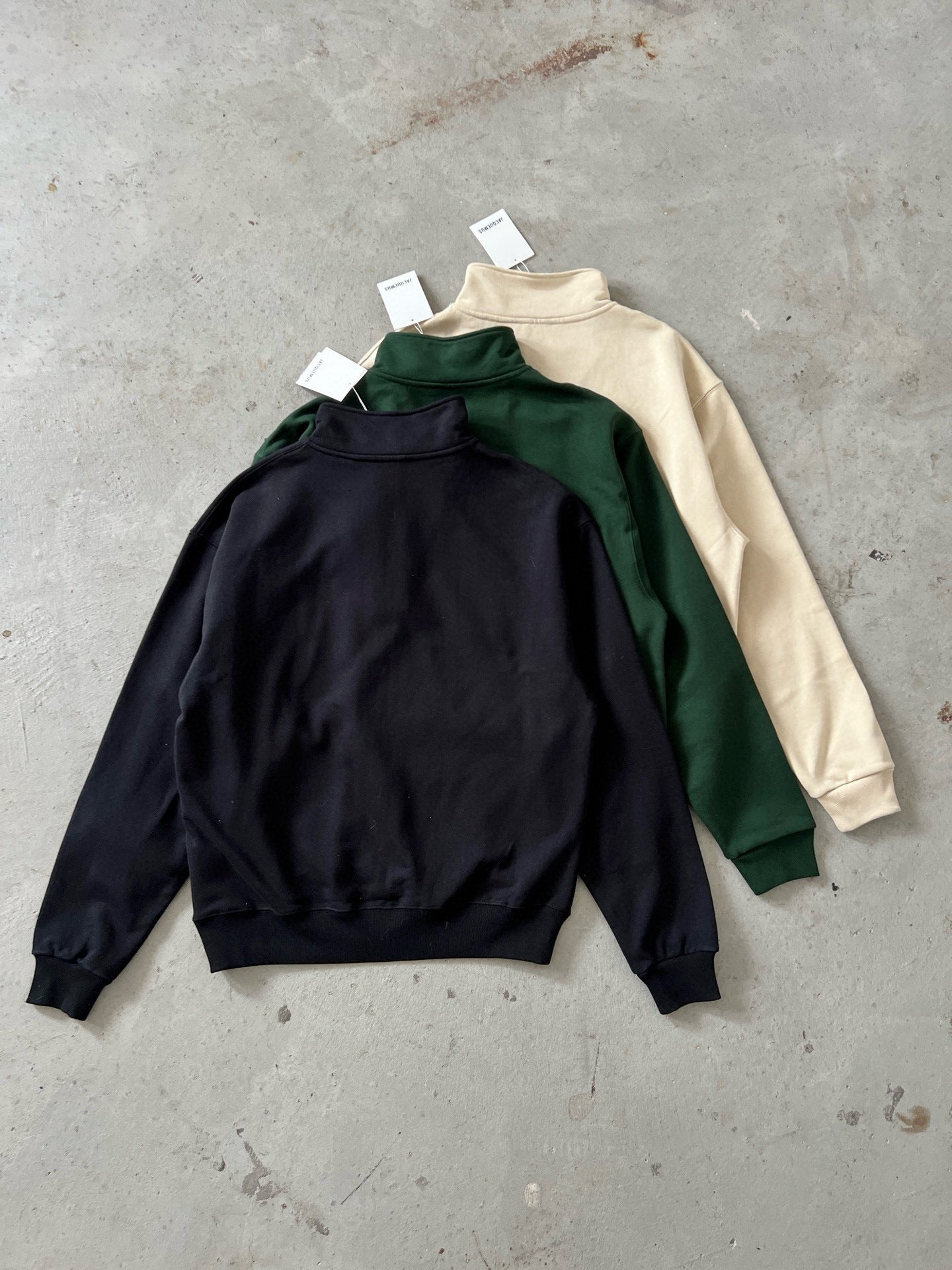 Jacquemus Pull Zippé Beige (vente privée)