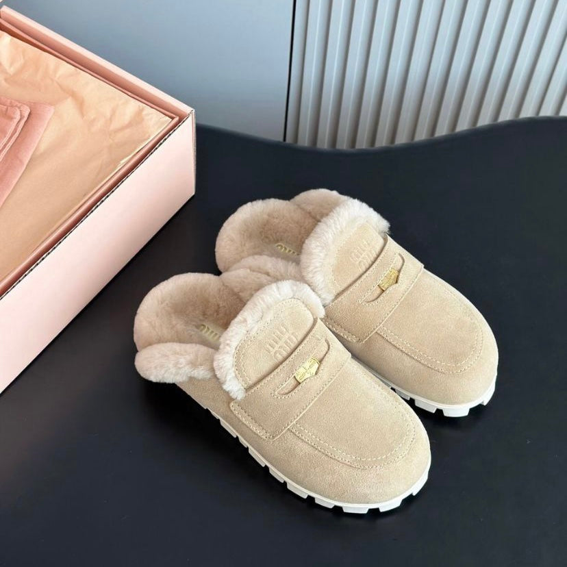 MIU MIU Mules en veau velours