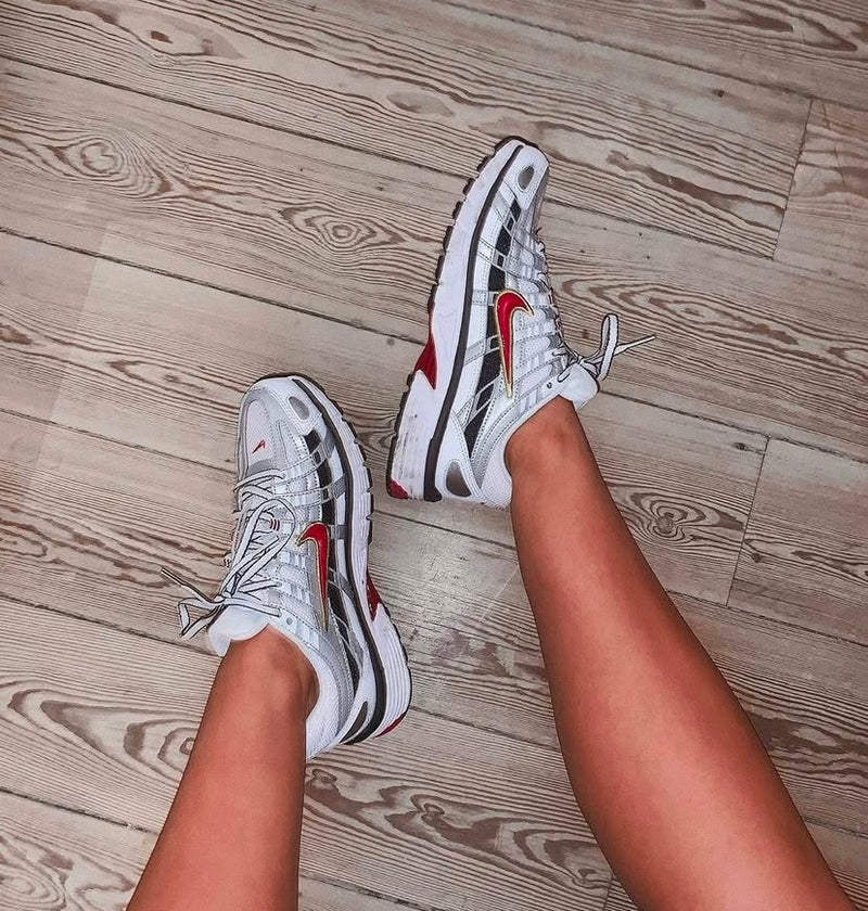 Nike P-6000 / White Varsity Red