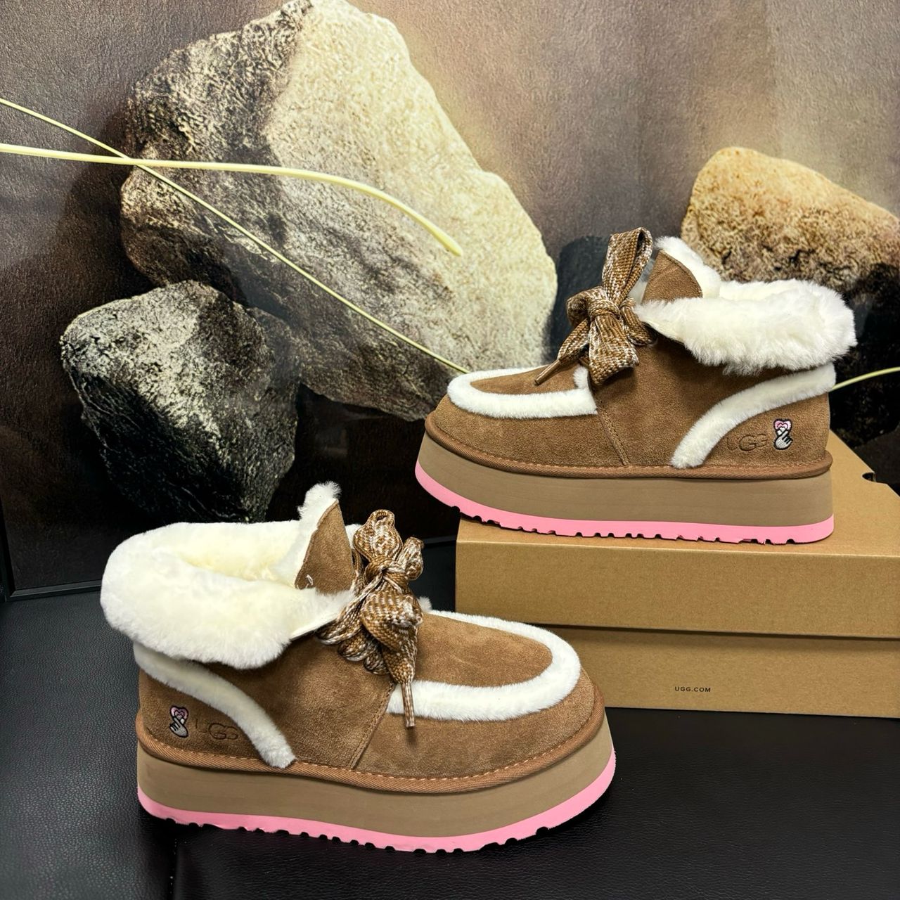 UGG Platform Marron