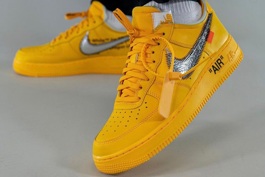 AIR FORCE 1 LOW OFF-WHITE UNIVERSITY GOLD METALLIC SILVER