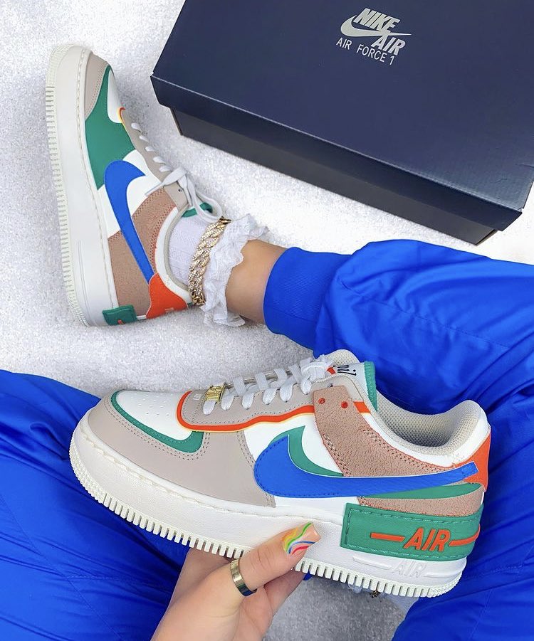 AIR FORCE 1 SHADOW SAIL SIGNAL BLUE GREEN