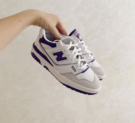 New Balance 550 White Purple