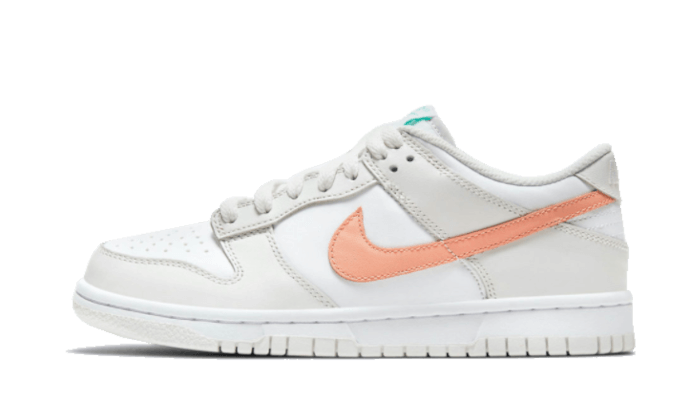 DUNK LOW WHITE BONE PEACH AQUA