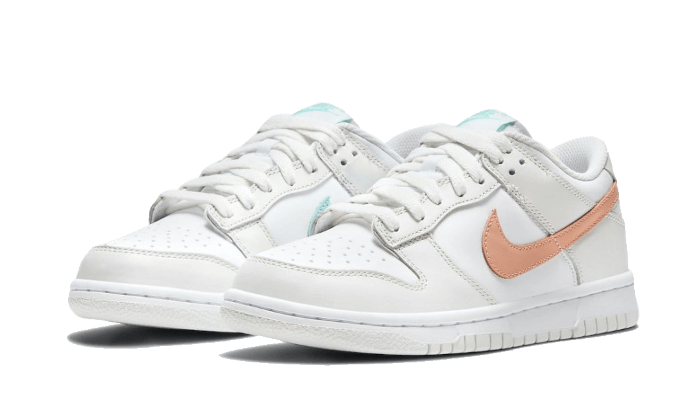 DUNK LOW WHITE BONE PEACH AQUA